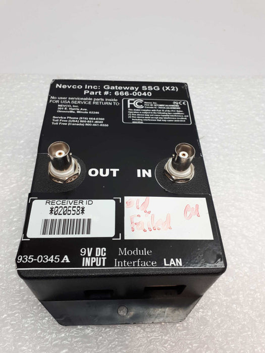 Nevco Inc Gateway SSG X2 666 0040 Module Interface &