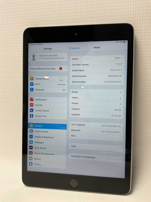 Apple iPad Mini 3 A1599 64GB UNLOCKED -