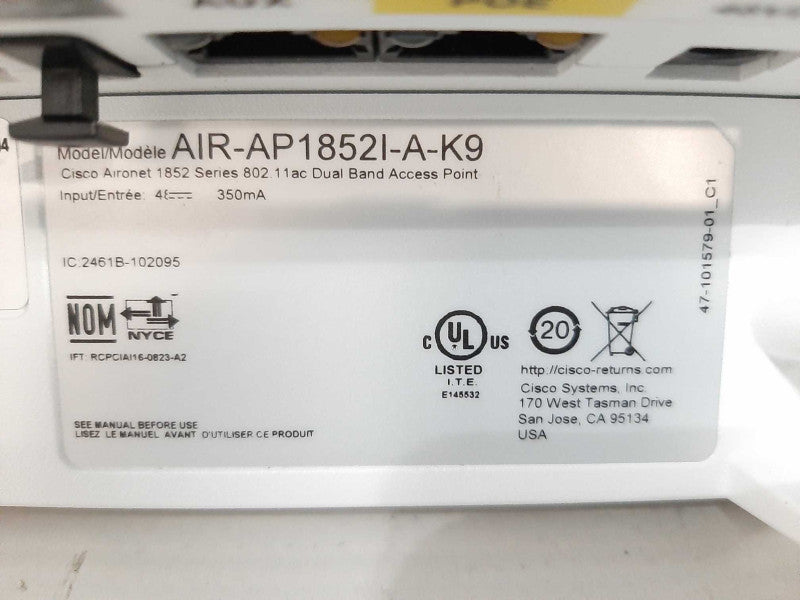 Cisco AIR-AP1852I-A-K9 Aironet 1852I Wireless Access Point Q$
