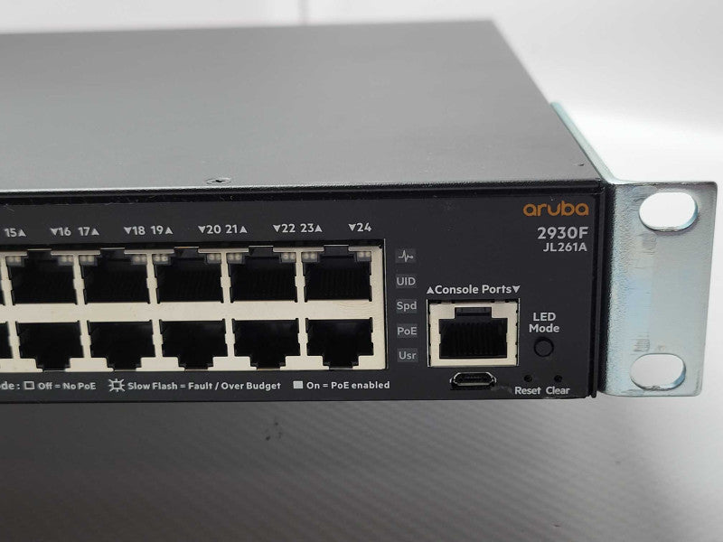Aruba 2930F 24-Port Gigabit PoE Managed Switch JL261A _
