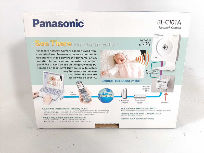 Panasonic BL-C101A Indoor PoE Network Camera Brand new Q$