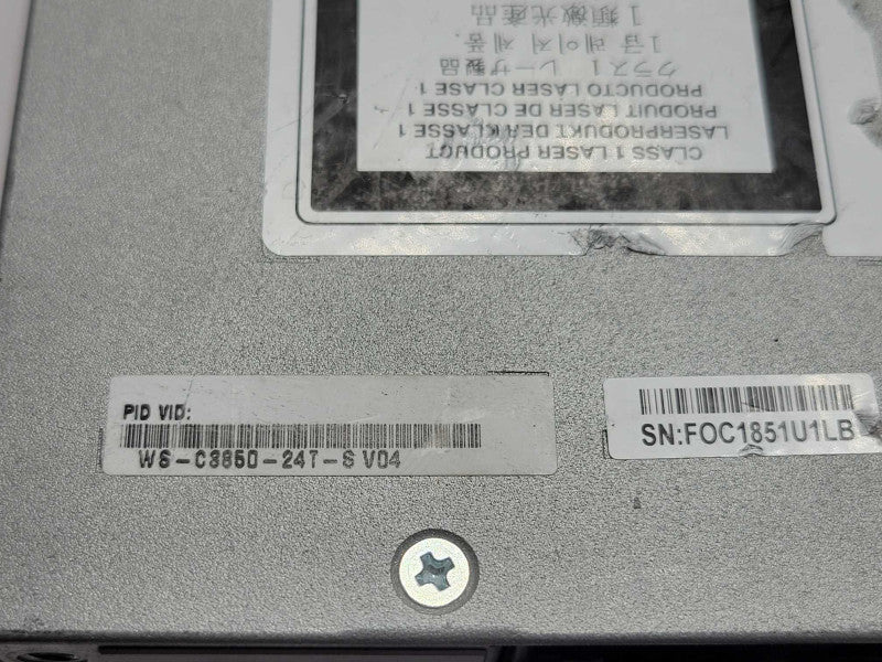 Cisco WS-C3850-24T-S 24-Port Gigabit Network Switch w/ C3850-NM-4-1G, 2x PSU _