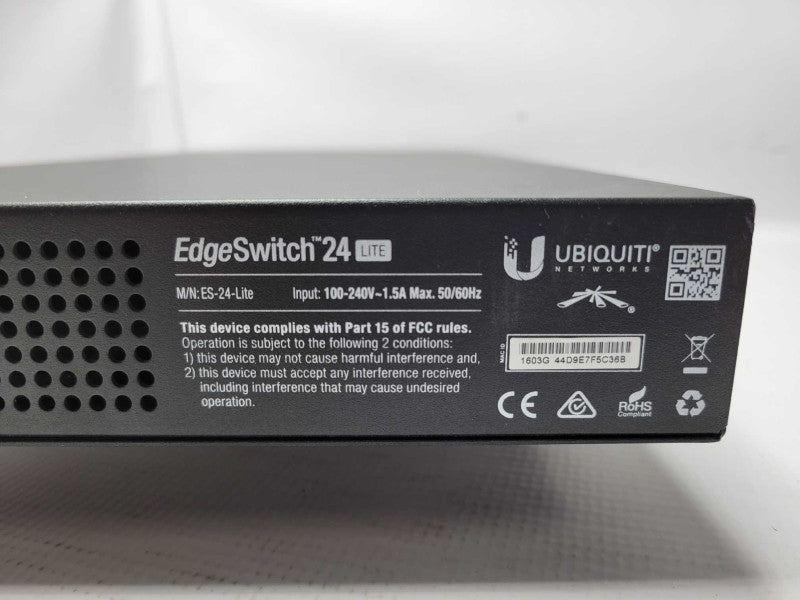 UBIQUITI NETWORKS EDGESWITCH ES-24-Lite 24-PORT GIGABIT READ _