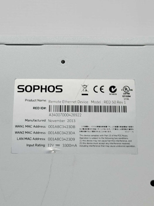 SOPHOS RED 50 Rev 1 Remote Ethernet Device