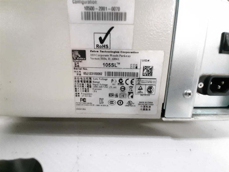 Zebra 105SL Plus Thermal Label Printer READ $ Q$