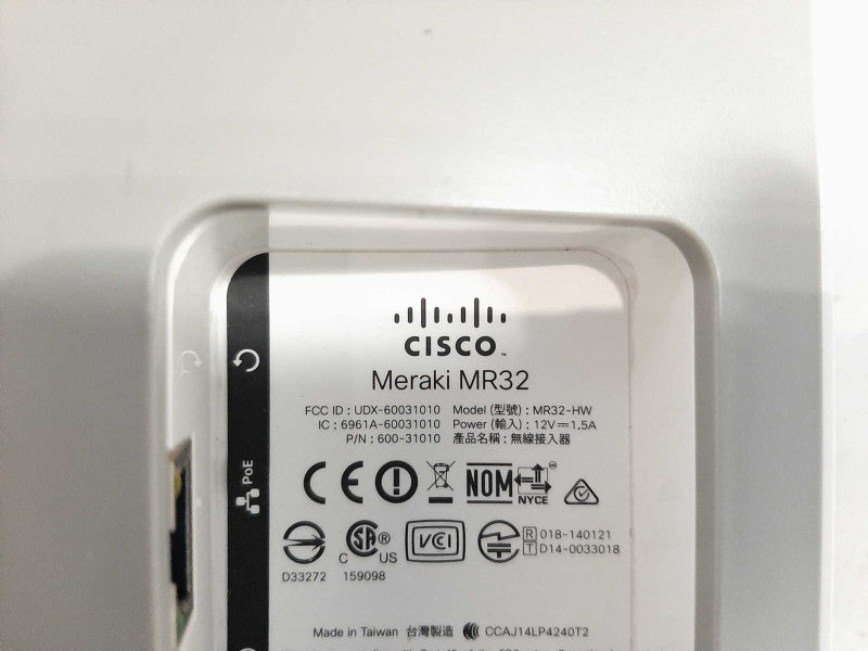 Cisco Meraki MR32-HW Access Point [Unclaimed] $