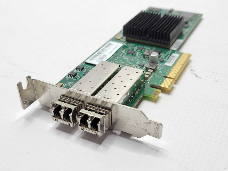Dell Chelsio 10GB Dual SFP+ Port PCI-E Fibre Adapter Card Low Profile _