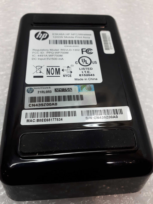 HP 1200w NFC Wireless Mobile Print Accessory E5K46A Q&