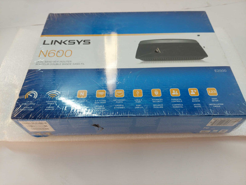 Linksys N600 Dual-Band Wi-Fi Router Model: E2500-CA