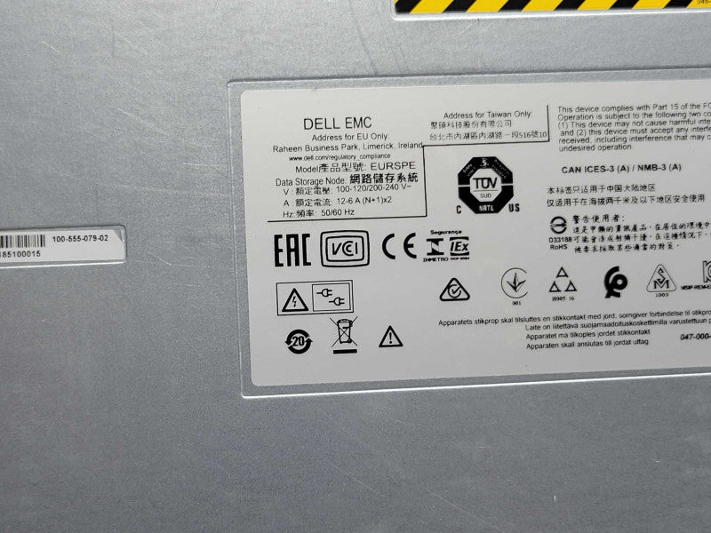 Dell AVAMAR EURSPE Data Store 1x E5-2609 v3 1.9GHz 32GB ECC DDR4 2x PSU, SEE Q_