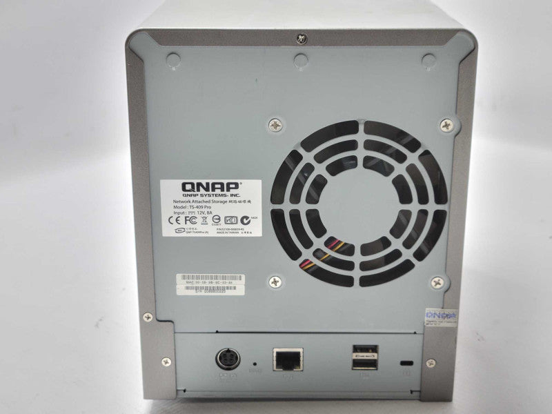 QNAP TS-409 Pro Network Attached Storage w/ 2x HDD Caddies, READ _