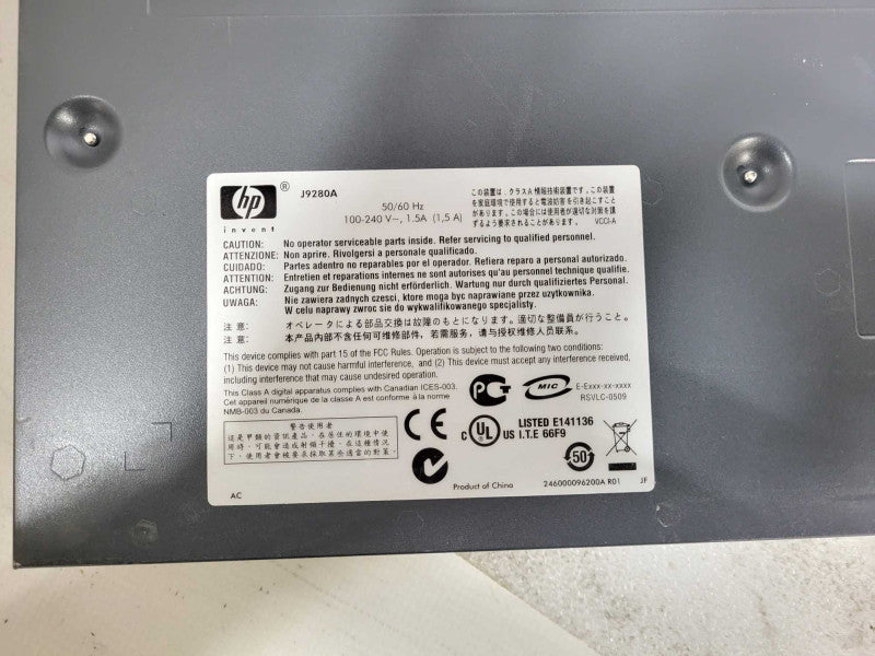 HP J9280A ProCurve 2510G-48 48 Port Gigabit Switch  $