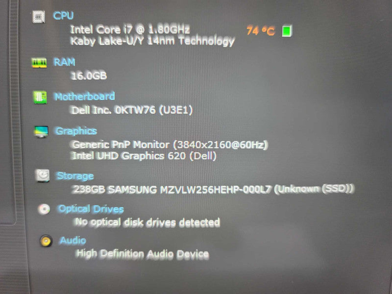 Dell XPS 9380 i7-8565U, 16GB DDR4, 256GB m.2  Î²