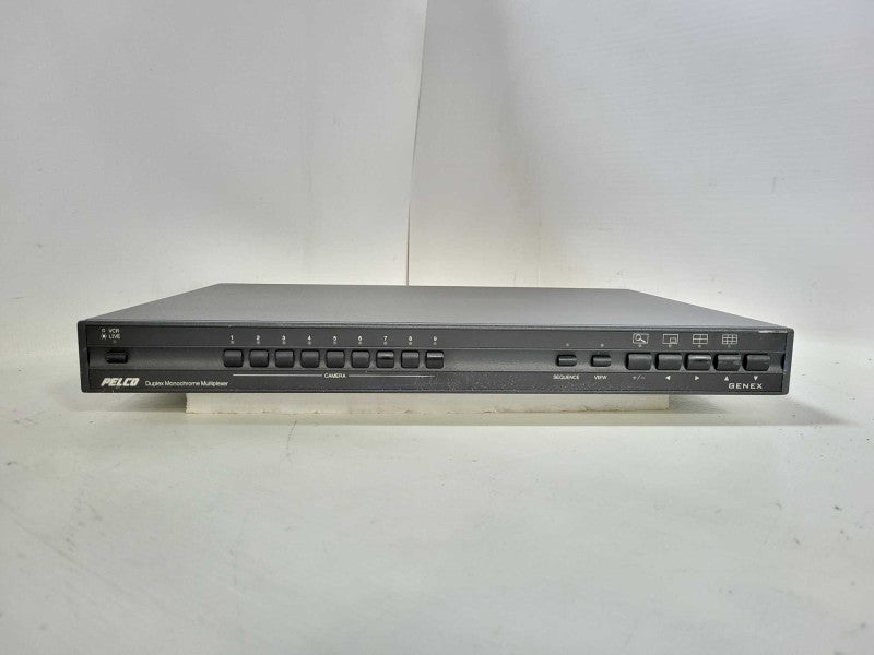 Pelco MX4009MD Duplex Monochrome Multiplexer 9 Camera Genex $
