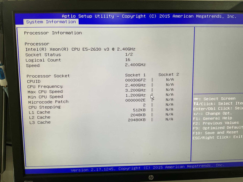 Lenovo Think Server ED350 Intel Xeon E5-2630 v3 @2.40GHz 32GB RAM -
