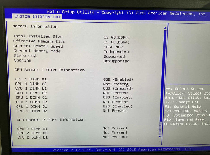 Lenovo Think Server ED350 Intel Xeon E5-2630 v3 @2.40GHz 32GB RAM -