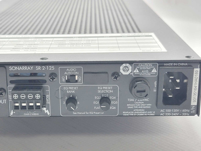 Sonarray SR 2-125, DSP Power Amplifier 125W RMS, READ _