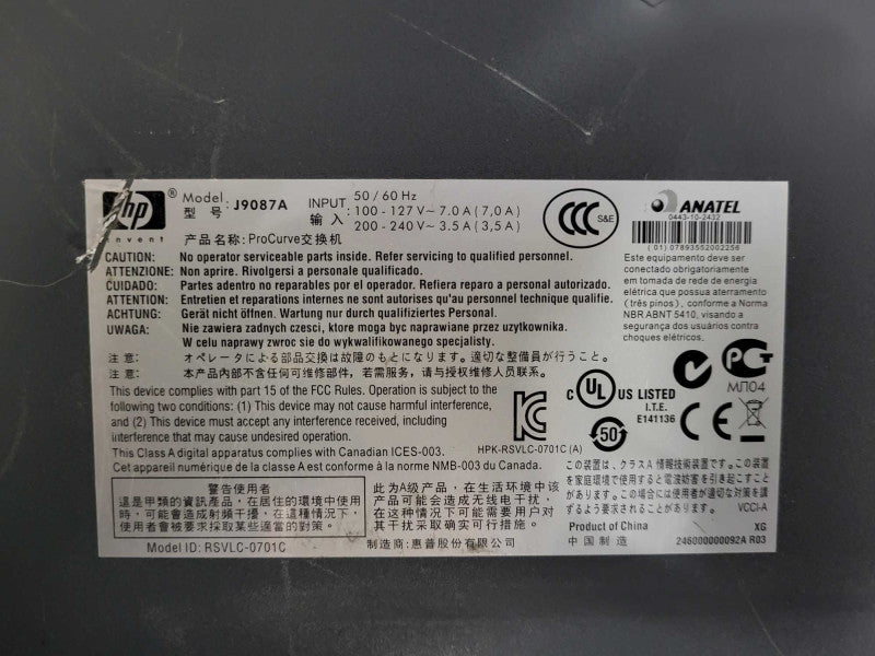 HP ProCurve Switch 2610-24-PWR J9087A POE $