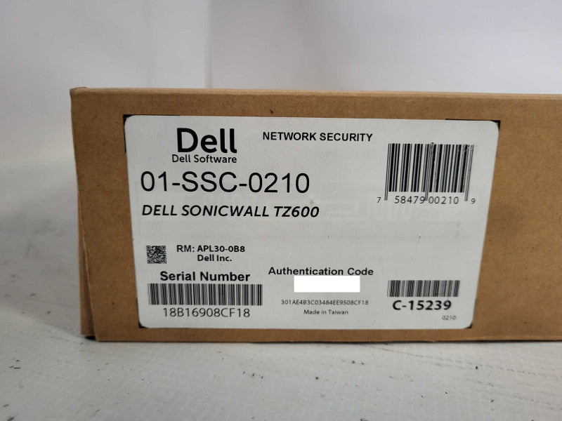 DELL SONIC WALL TZ600 10-PORT FIREWALL SECURITY Open box $