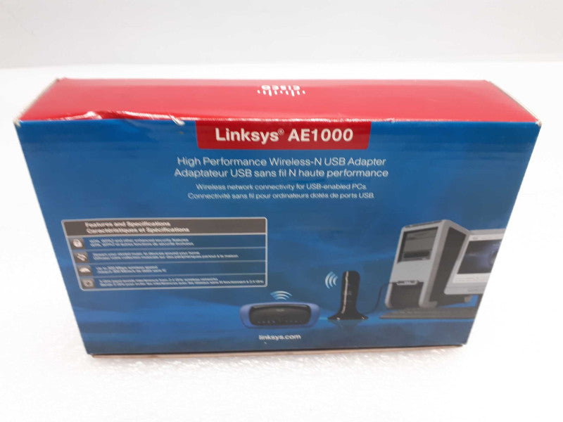 CISCO Linksys AE1000 High Performance Wireless-N USB Adapter New Open Box Q&