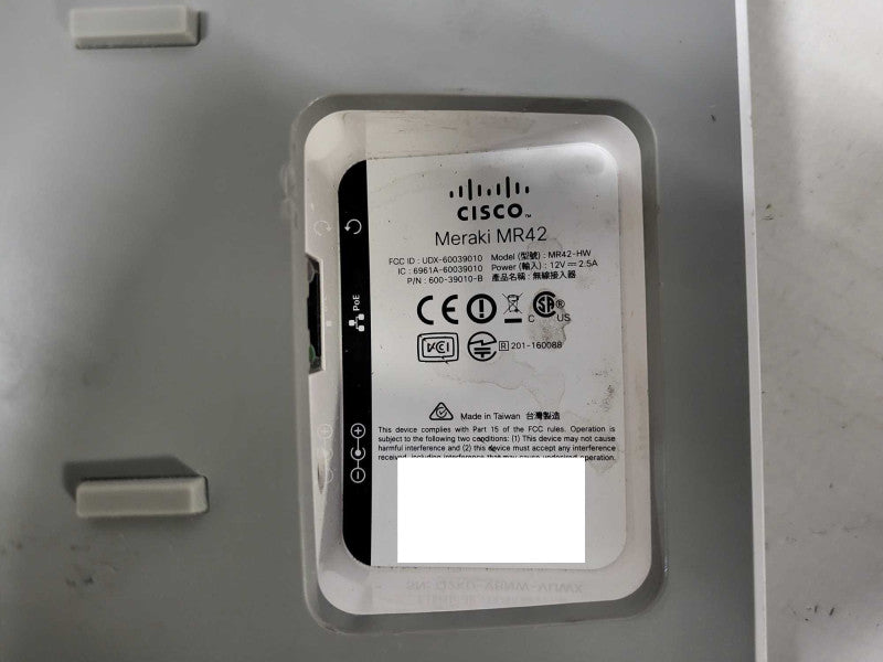Cisco Meraki MR42-HW Access Point [Unclaimed] $