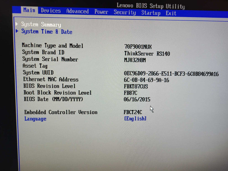 Lenovo ThinkServer RS140 Server BOOTS E3-1226 v3 3.2GHz 16GB DDR No HDD/RAID $