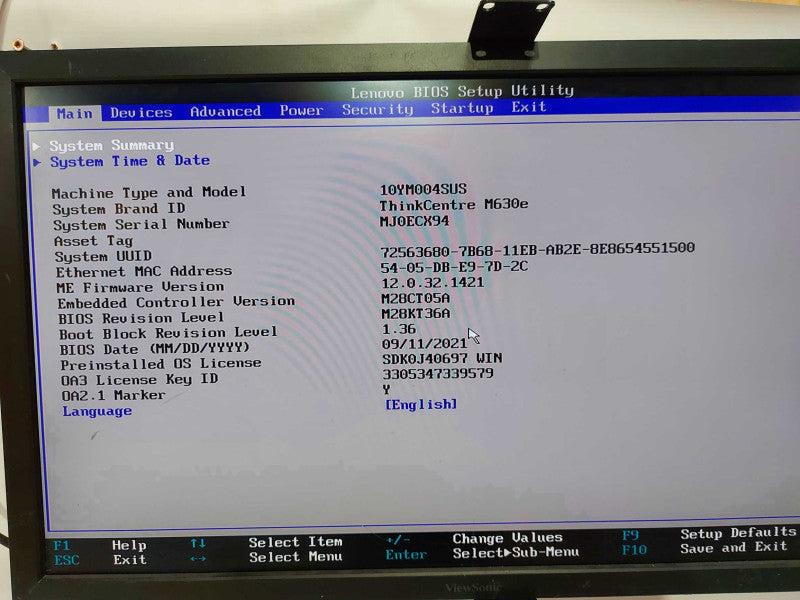 Lenovo Thinkstation M630E I5-8265U @ 1.60ghz / 8gb ram / 512gb NvME SSD READ #