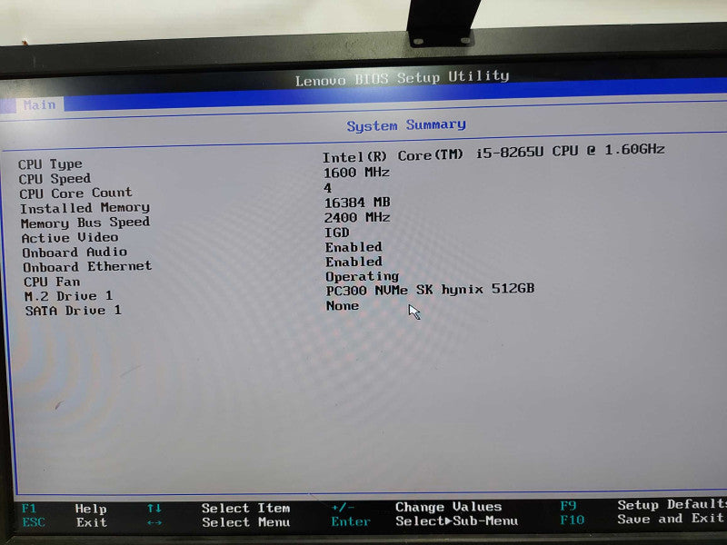 Lenovo Thinkstation M630E I5-8265U @ 1.60ghz / 8gb ram / 512gb NvME SSD READ #