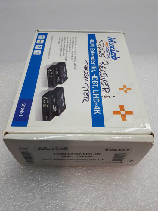 MuxLab HDMI Extender kit HDBT PoE 500451-POE UHD-4K &