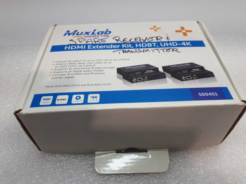 MuxLab HDMI Extender kit HDBT PoE 500451-POE UHD-4K &