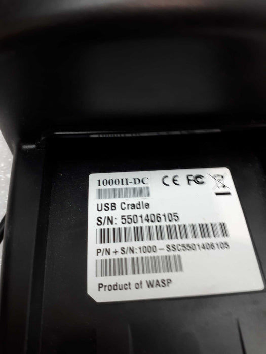 WASP 1000II-DC Charger Cradle for Bluetooth Scanners &