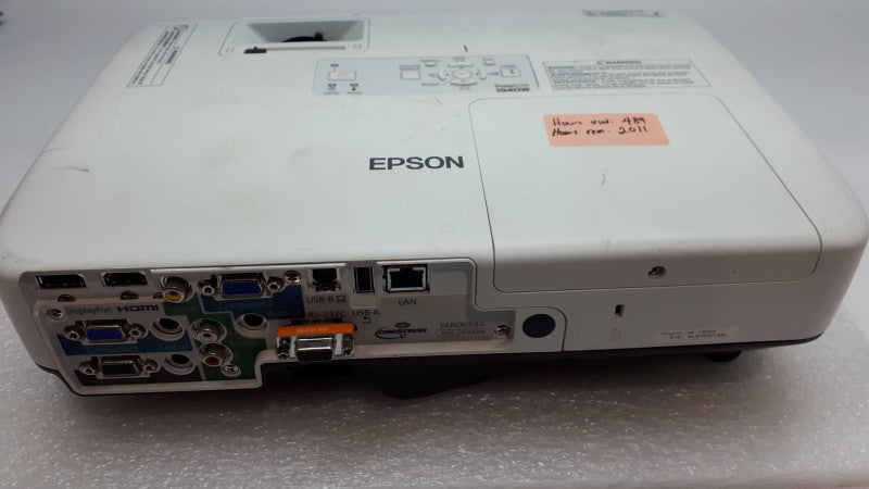 EPSON POWERLITE 1940W LCD PROJECTOR H474A HDMI 16:10  &