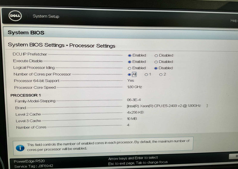 DELL PowerEdge R520 Intel Xeon E5-2403 v2 @1.80GHz 24GB RAM H710 mini RAID  -