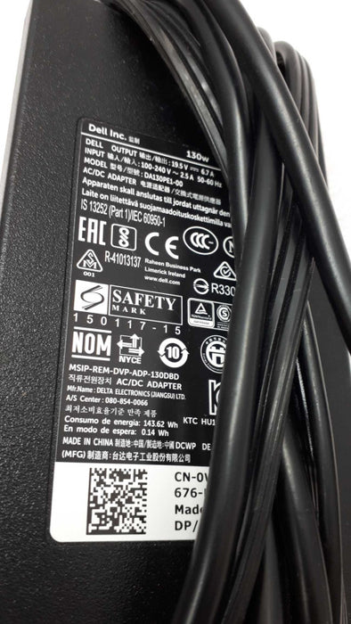 Genuine Original DELL 130W 19.5V 6.7A Round FAT Tip Power adaptor old model Q&
