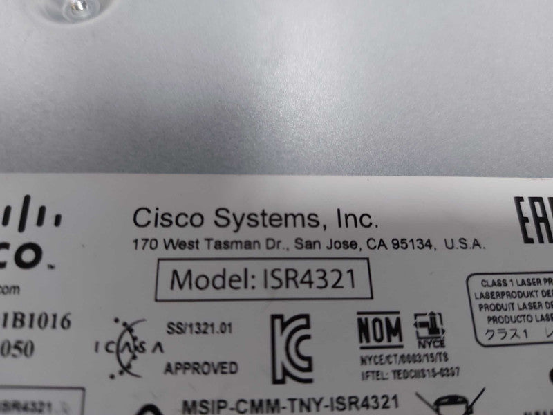 Cisco 4300 series integrated service router ISR4321 - Fact Reset #