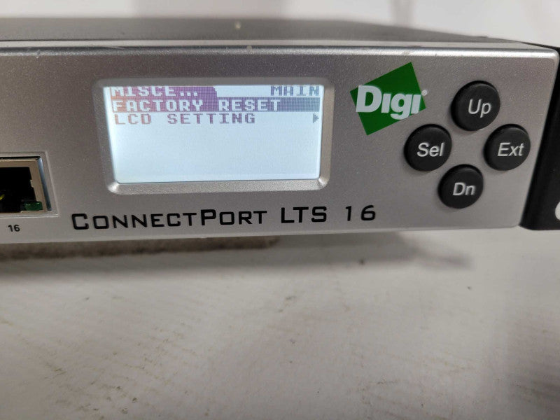 Digi 70002405 ConnectPort LTS 16 MEI Terminal Server w/Rackmounts !