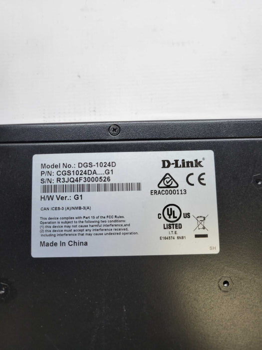 D-Link DGS-1024D 24 Port Unmanaged 100 / 1000 Gigabit Ethernet Switch