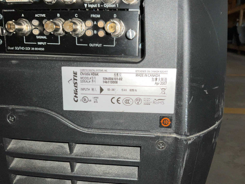 CHRISTIE HD6K Projector READ  -