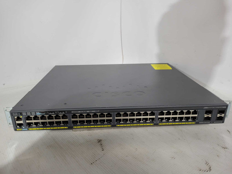 Cisco Catalyst 2960-X WS-C2960X-48FPS-L 48-Port Ethernet Switch 250W PS !