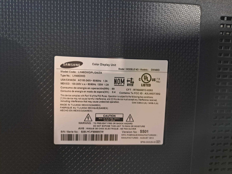 Samsung DM48D 48â³ Full HD Slim Direct-LED-Backlit Commercial LCD Display Q)