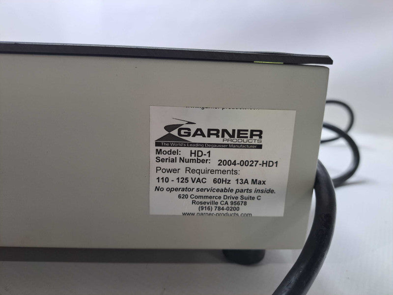 Garner HD-1 Professional Degausser - Tested and Working )