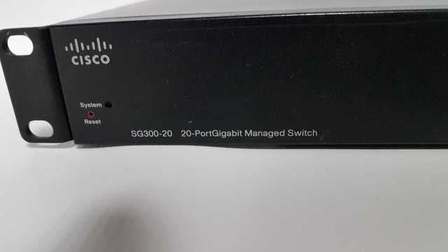 cisco SG300-20 20x port gigabit managed switch small business - fact reset #