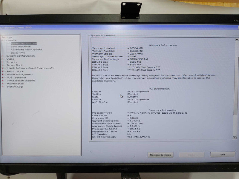Dell Precision T1700 Xeon E3-1220 V5 @ 3.00ghz / 16gb ram / 2x Quadro K620 #