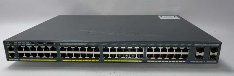 Cisco Catalyst 2960 WS-C2960X-48FPS-L 48 port Gigabit PoE+ 740W Switch -