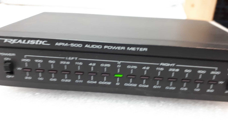 Vintage Realistic APM-500 Peak & RMS Audio Power Meter Speaker Input &