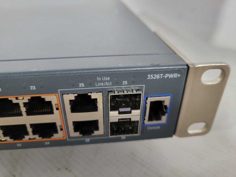 Avaya Ethernet Routing 10/100 3500 Series 3526T-PWR+ 24 Port Network Switch !
