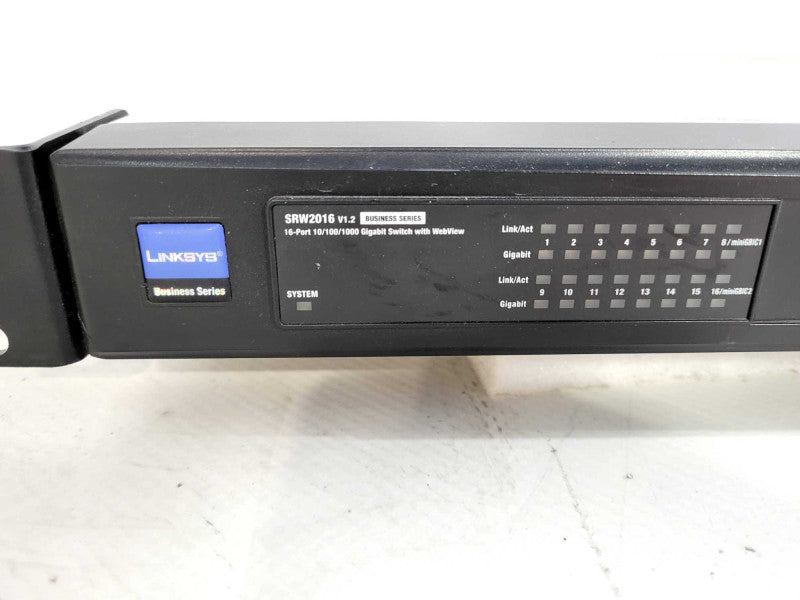 Linksys (Cisco) SRW2016 16 Port 10/100/1000 Gigabit Switch WebView $