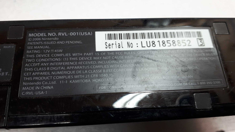 Nintendo Wii Console Only RVL-001 &