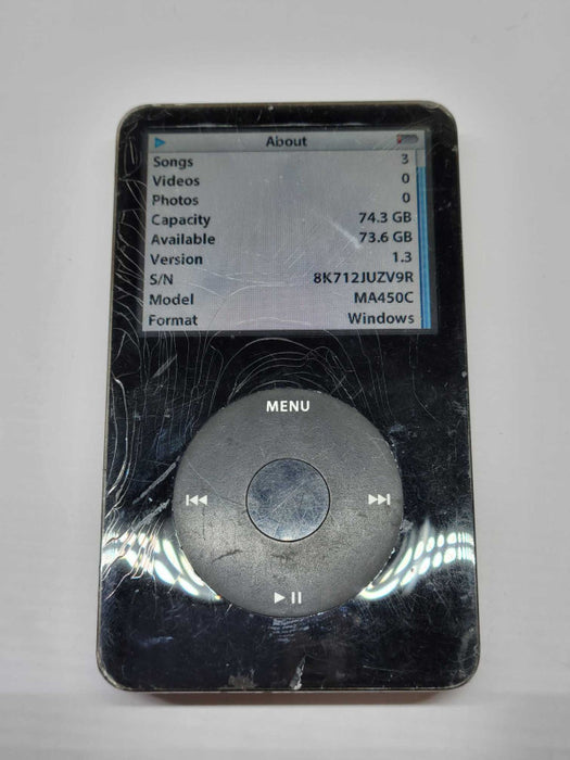 Apple iPod 5th Gen Enhacned - A1136 | 80GB (READ)
