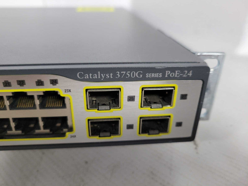 Cisco Catalyst 3750G WS-C3750G-24TS-S1U 24-Port Gigabit Ethernet Switch !